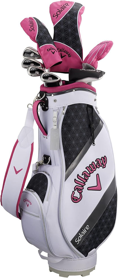 キャロウェイ (Callaway) クラブセット レディース SOLAIRE (9本セット, キャディバック, ヘッドカバー 付き)