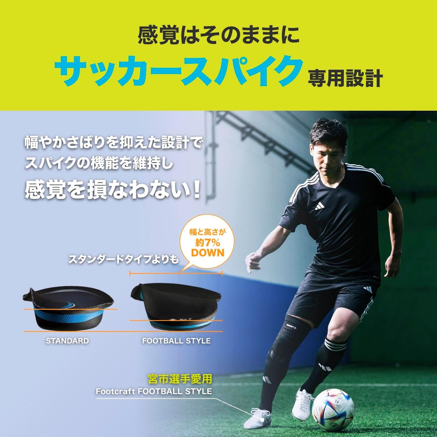 【ザムスト（ZAMST）】フットクラフト インソール（Footcraft）土踏まずアーチサポート 中敷き 1足分（左右セット）