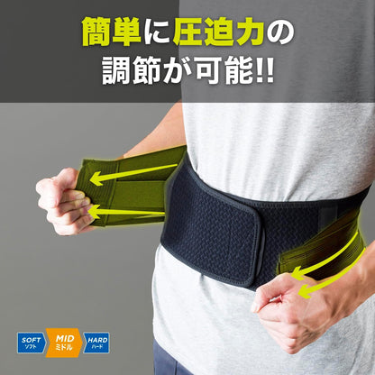 ザムスト（ZAMST）動きやすさと固定力を兼ね備えた 腰サポーター ZWシリーズ  男女兼用・簡単着脱・圧迫力調節可能・高通気性