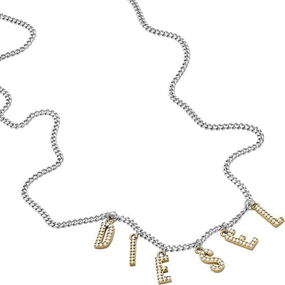 Diesel オールジェンダー ステンレススチールブレスレット, One Size, 金属, 宝石なし