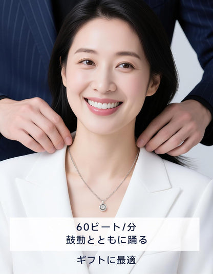 [MomentWish] ダンシングストーン ネックレス レディース 0.5-1 カラット モアサナイト ペンダント シルバーネックレス人気ブランド チェーン 誕生日 記念日 プレゼント（長40cm＋アジャスター5cm） 華奢ギフトボックス付け