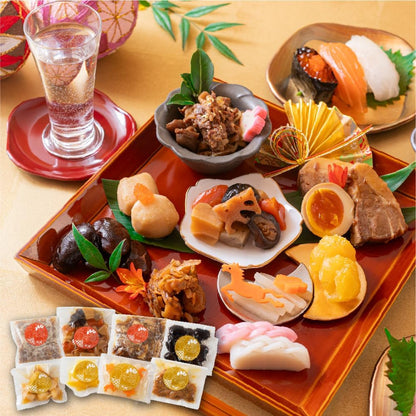 (日時指定可) おせち 2人前 2026 和風 めでた箱 個包装 8品目