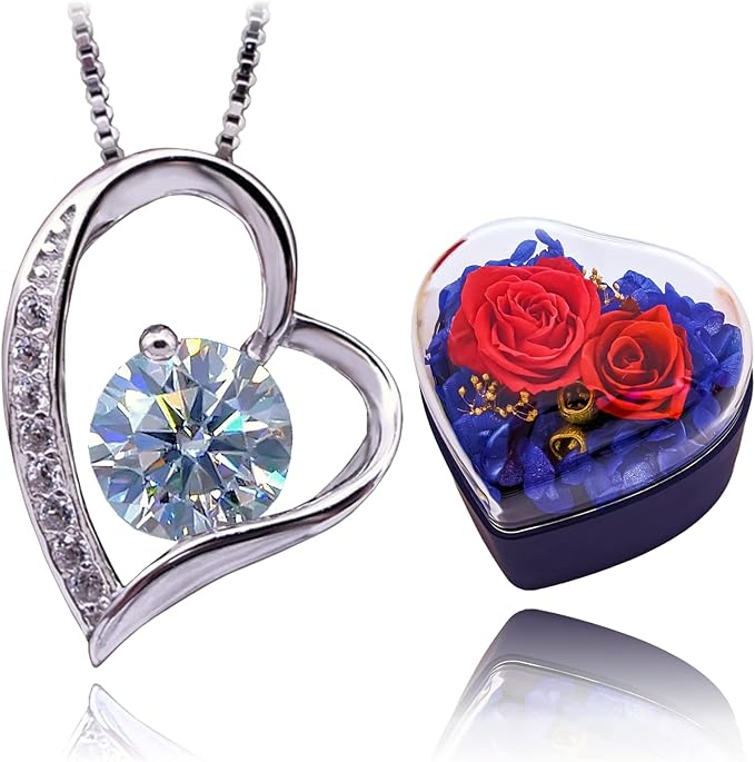 [Atlacic] ネックレス レディース 最高級 ジルコニア 刻印有り プレゼント ギフト セット オープンハート クリスマス 誕生日 プレゼント