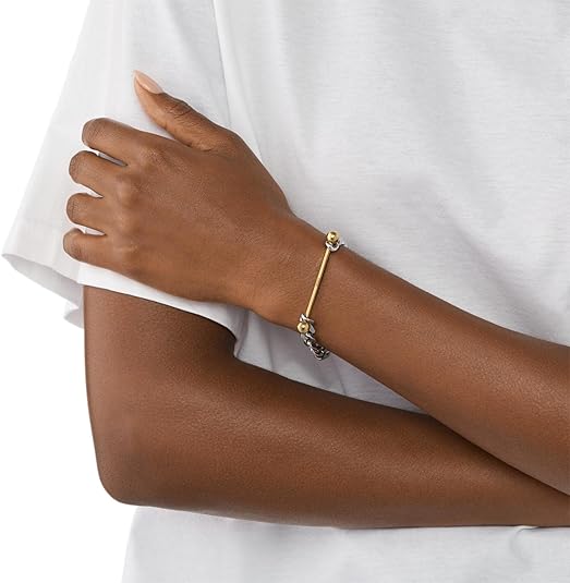 Diesel オールジェンダー ステンレススチールブレスレット, One Size, 金属, 宝石なし