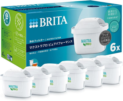 ブリタ カートリッジ 浄水器 ポット型 交換用 4個入 PFOS/PFOA除去試験済 マクストラプロ カートリッジ ピュアパフォーマンス ポリプロピレン ポリエチレンテレフタレート 【日本正規品】 ホワイト