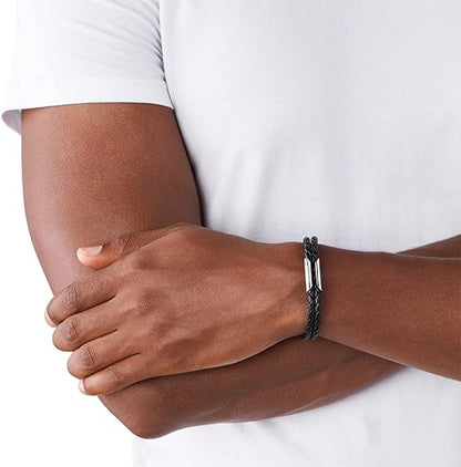 Diesel オールジェンダー ステンレススチールブレスレット, One Size, 金属, 宝石なし