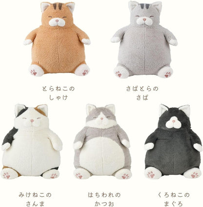 りぶはあと はちわれのかつお 抱き枕 ぬいぐるみ Mサイズ 全長約26cm