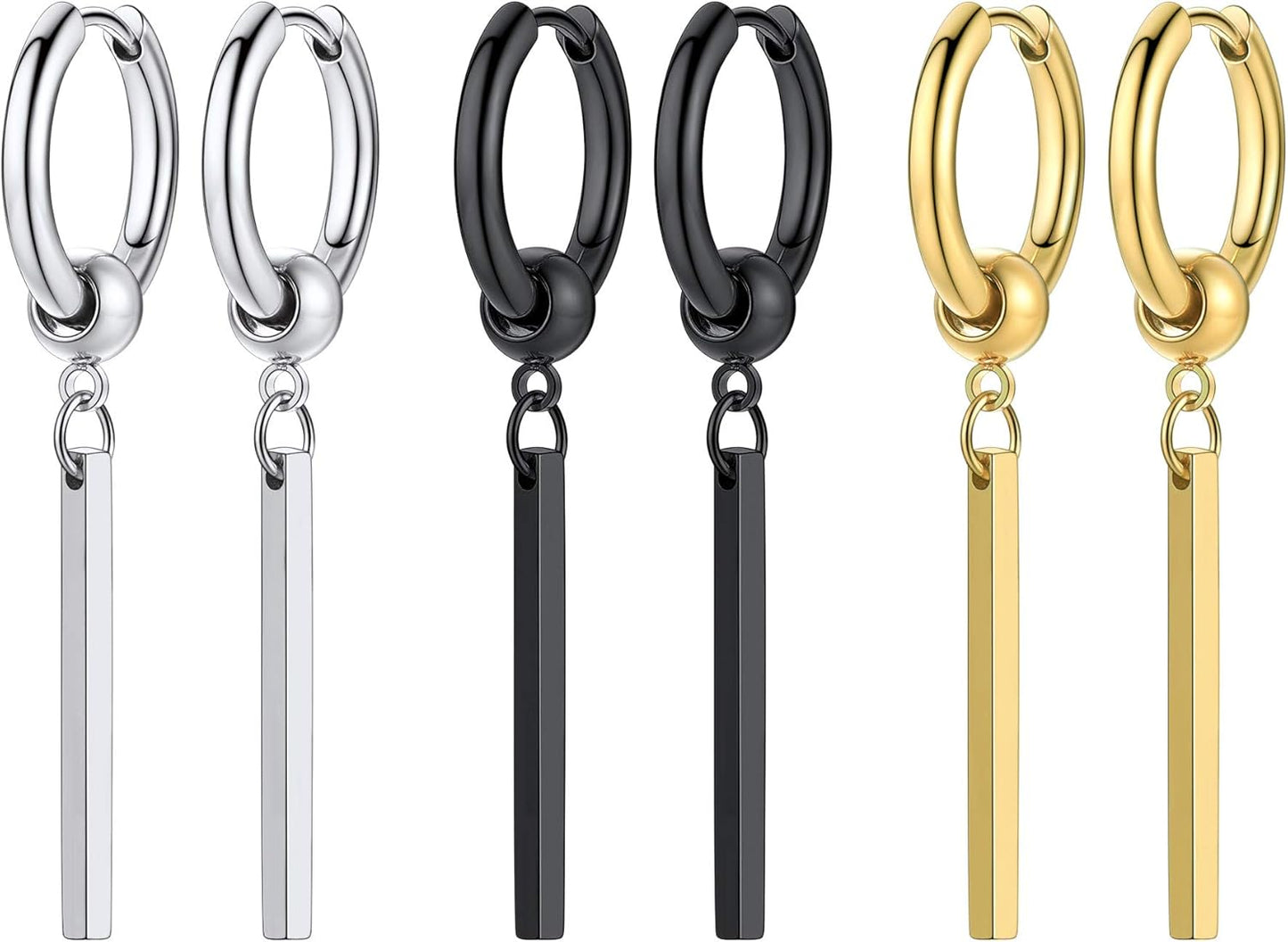 リングピアス フープピアス メンズ レディース サージカルステンレス 金アレ対応 揺れる 両耳 錆びない 個性派 ユニセックス アクセサリー 男性 女性