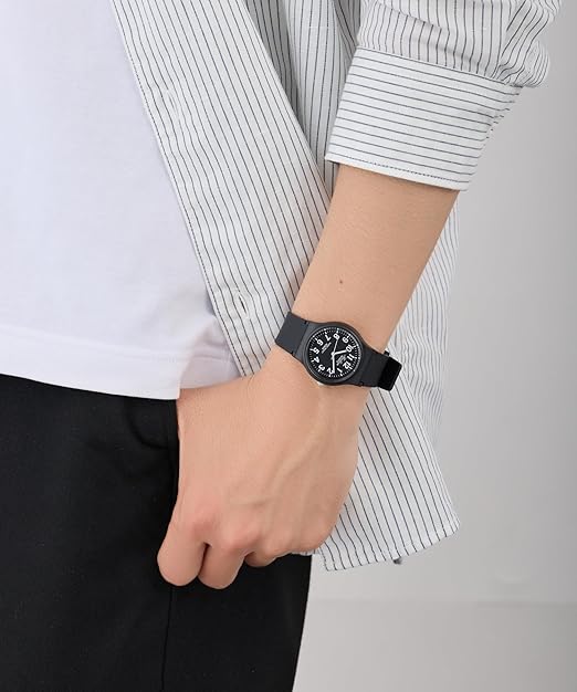 [シチズン Q&Q] 腕時計 アナログ 10気圧防水 ウレタンベルト VP46-859 メンズ ブラック ブルー