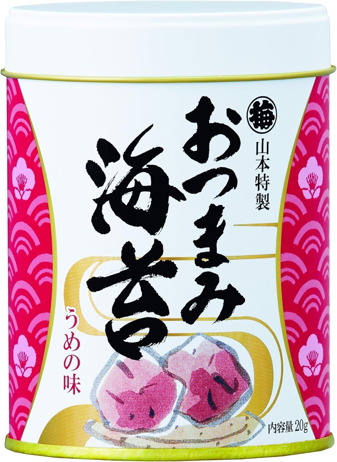 山本海苔店 味つけ海苔 おつまみ海苔【 梅／うめ 】1缶 20g 九州有明海産 国産