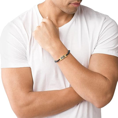 Diesel オールジェンダー ステンレススチールブレスレット, One Size, 金属, 宝石なし