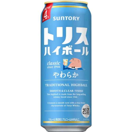 トリスハイボール〈やわらか〉 [ウイスキー 日本 500ml×24缶 ]