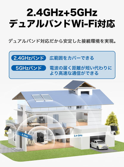TP-Link Tapo 防犯カメラ 見守りカメラ Wi-Fi フルワイヤレス 充電式 4K 8MP IP66 防水防塵 フルカラー Tapo C460/A
