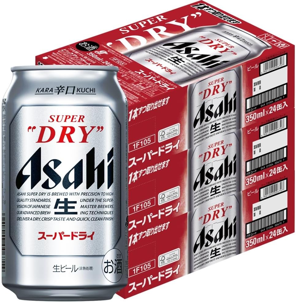 スーパードライ アサヒ ビール 350ml×24本 辛口<生>