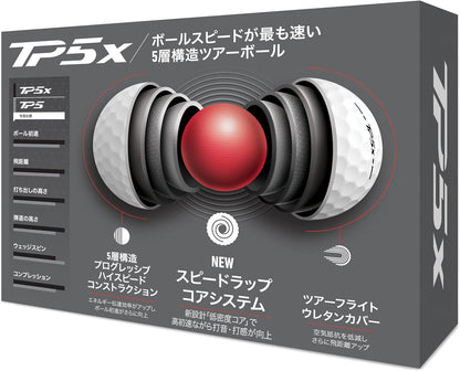 テーラーメイド(TAYLOR MADE) TMJ24 TP5/TP5 pix/TP5x/TP5x pix JPN 12個入り ゴルフボール 2024年モデル