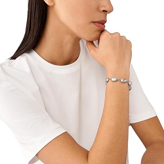 Diesel オールジェンダー ステンレススチールブレスレット, One Size, 金属, 宝石なし