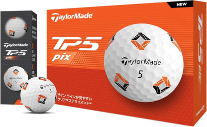 テーラーメイド(TAYLOR MADE) TMJ24 TP5/TP5 pix/TP5x/TP5x pix JPN 12個入り ゴルフボール 2024年モデル