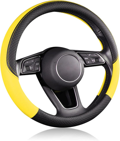 ハンドルカバー 車用 軽自動車 Sサイズ 3Dグリップ 滑り止め ステアリングカバー 汎用 37～38cm ベージュ