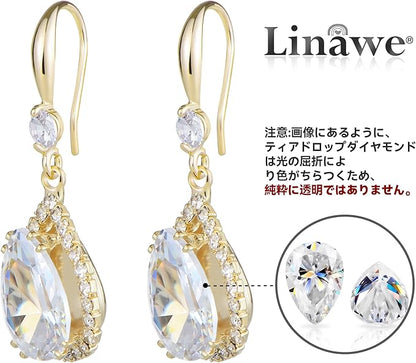 Linawe ピアス イヤリング レディース ジュエリー ダイヤモンド ピアス 母 女性 プレゼント