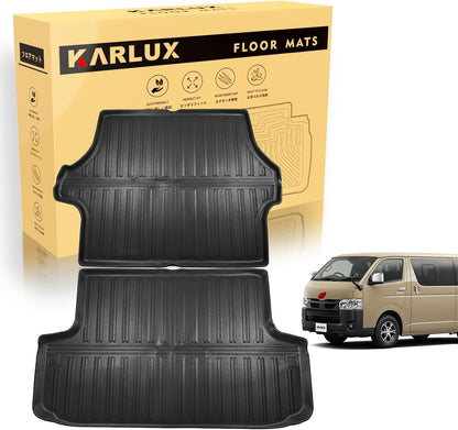 KARLUX トヨタ ハイエース200系 フロアマット 3D TPE素材 標準ナロー車 1列目用