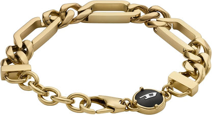 Diesel オールジェンダー ステンレススチールブレスレット, One Size, 金属, 宝石なし