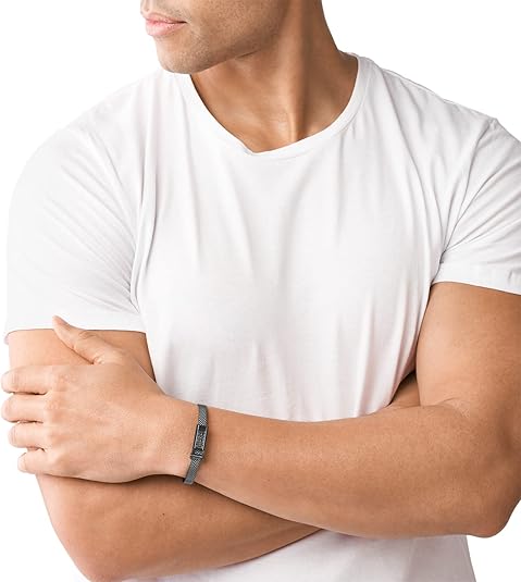 Diesel オールジェンダー ステンレススチールブレスレット, One Size, 金属, 宝石なし