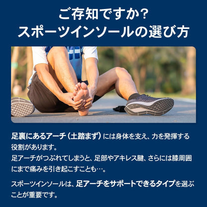 【ザムスト（ZAMST）】フットクラフト インソール（Footcraft）土踏まずアーチサポート 中敷き 1足分（左右セット）