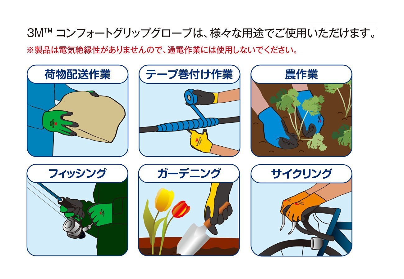 スリーエム  コンフォートグリップ グローブ グリーン Mサイズ GLOVE-GRE-M (× 2)