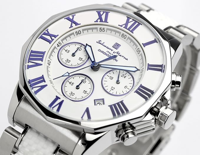 [サルバトーレマーラ] 腕時計 ウォッチ クロノグラフ 10気圧防水 ビジネス フォーマル イタリアブランド 限定モデル メンズ SM15104 (ブラック×ピンクゴールド) [並行輸入品]