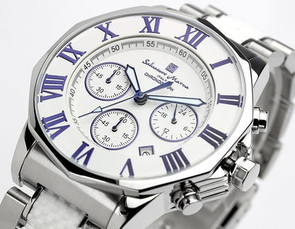 [サルバトーレマーラ] 腕時計 ウォッチ クロノグラフ 10気圧防水 ビジネス フォーマル イタリアブランド 限定モデル メンズ SM15104 (ブラック×ピンクゴールド) [並行輸入品]