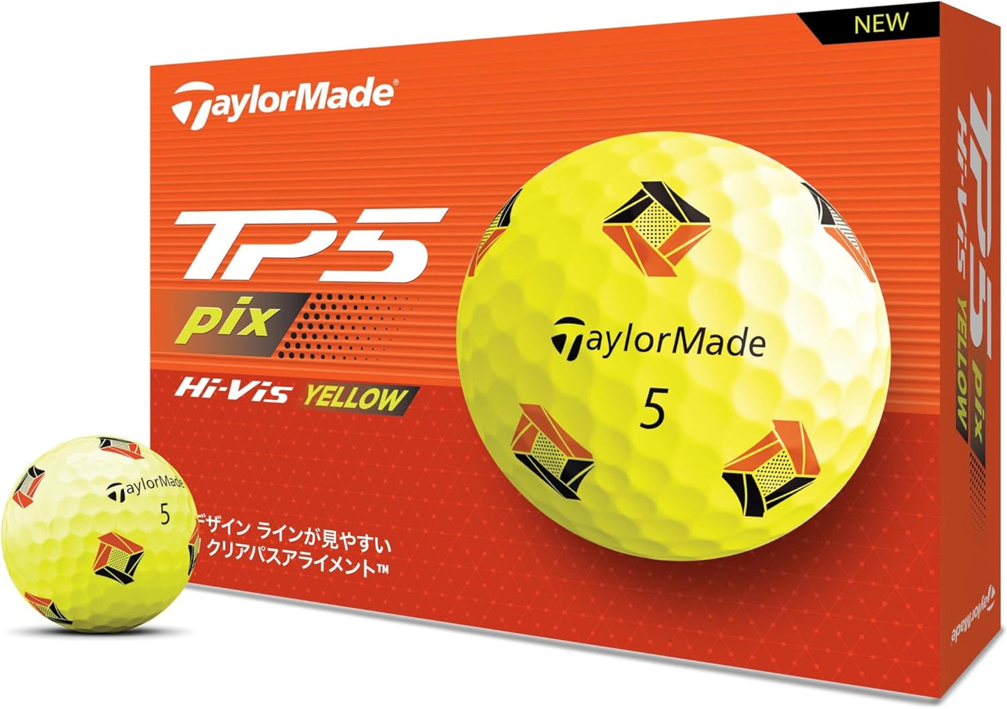テーラーメイド(TAYLOR MADE) TMJ24 TP5/TP5 pix/TP5x/TP5x pix JPN 12個入り ゴルフボール 2024年モデル