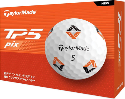 テーラーメイド(TAYLOR MADE) TMJ24 TP5/TP5 pix/TP5x/TP5x pix JPN 12個入り ゴルフボール 2024年モデル