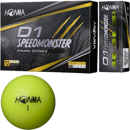 本間ゴルフ HONMA ボール D1 スピードモンスター ボール 3ダースセット 3ダース(36個入り)