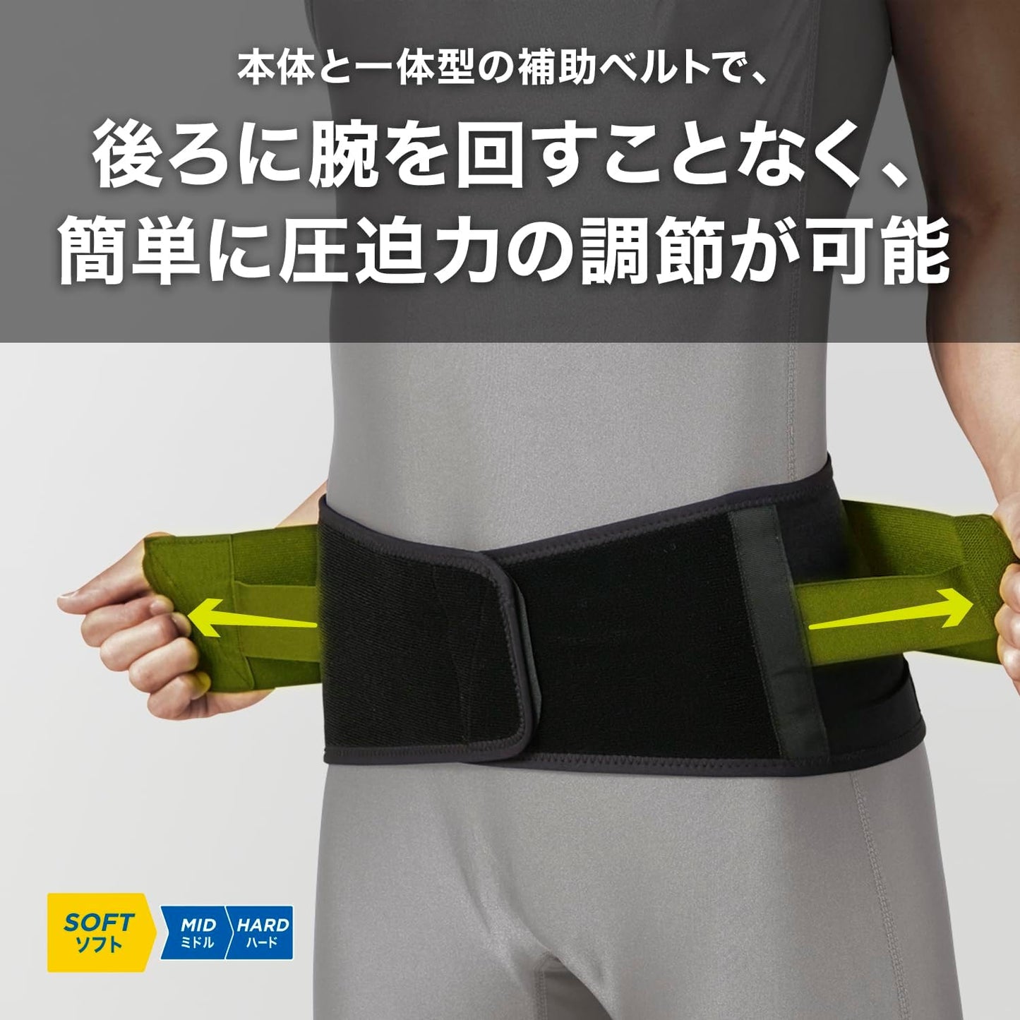 ザムスト（ZAMST）動きやすさと固定力を兼ね備えた 腰サポーター ZWシリーズ  男女兼用・簡単着脱・圧迫力調節可能・高通気性