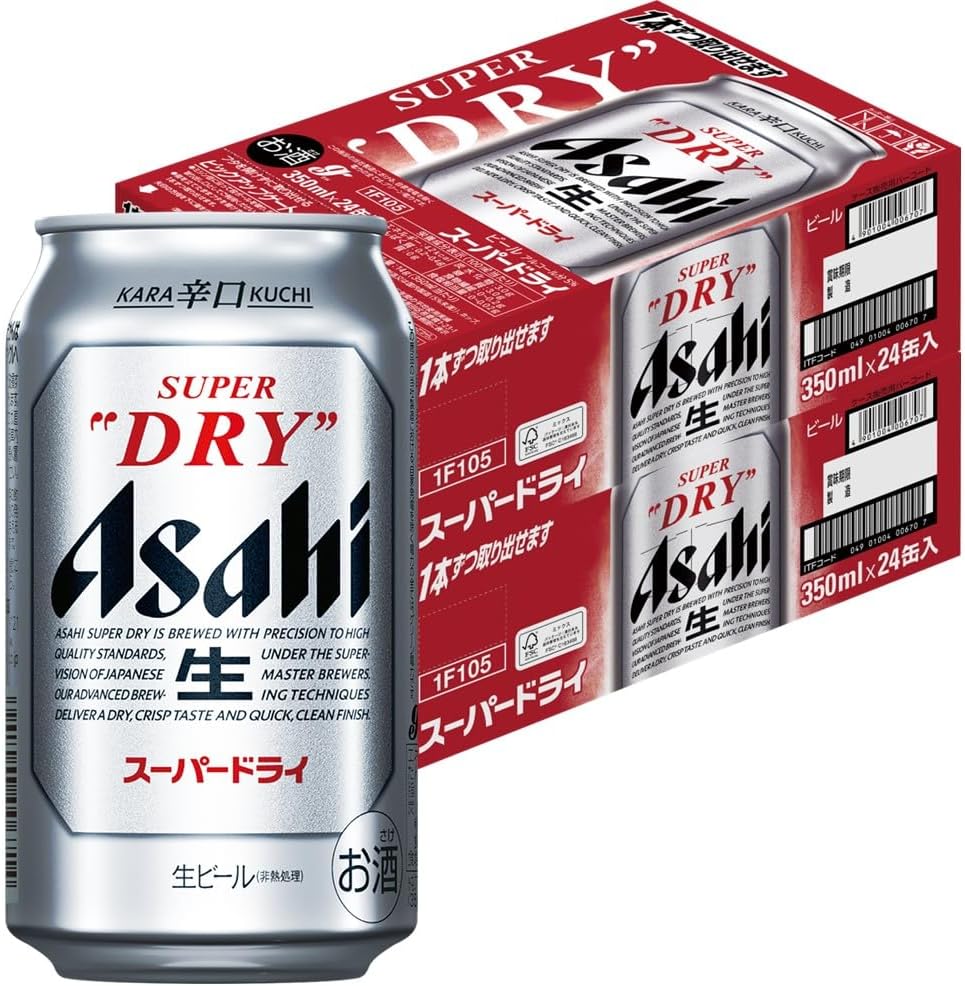 スーパードライ アサヒ ビール 350ml×24本 辛口<生>