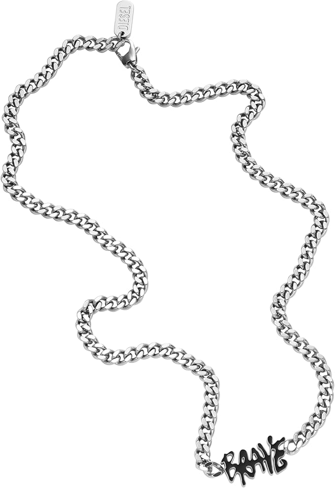 Diesel（ディーゼル）ステンレス製チェーンネックレス メンズ