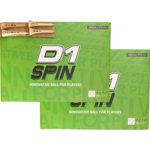 【 ２ダース 】 本間ゴルフ HONMA ゴルフ ボール D1 SPIN スピン おまけ付き