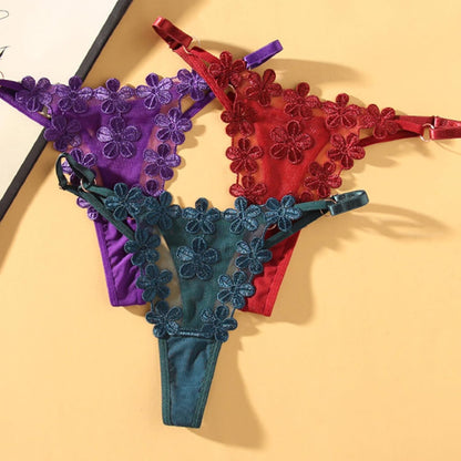 Stebcece 女性マッサージ Gストリング Tバックパンティ 真珠ビーズ Tバック