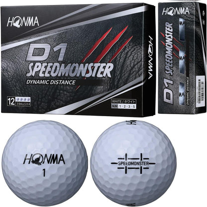 本間ゴルフ HONMA ボール D1 スピードモンスター ボール 3ダースセット 3ダース(36個入り)