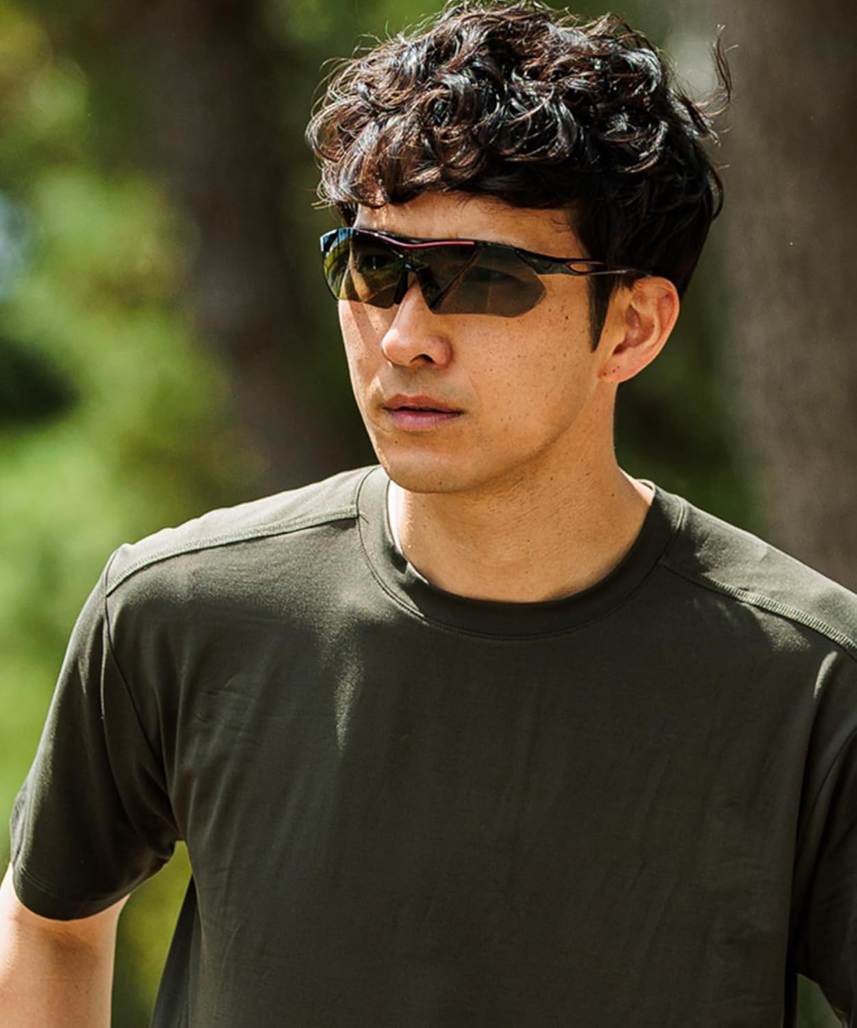 エーフィットスポーツサングラス 超軽量モデル アジアンフィット UVカット ケースセット AF-7001