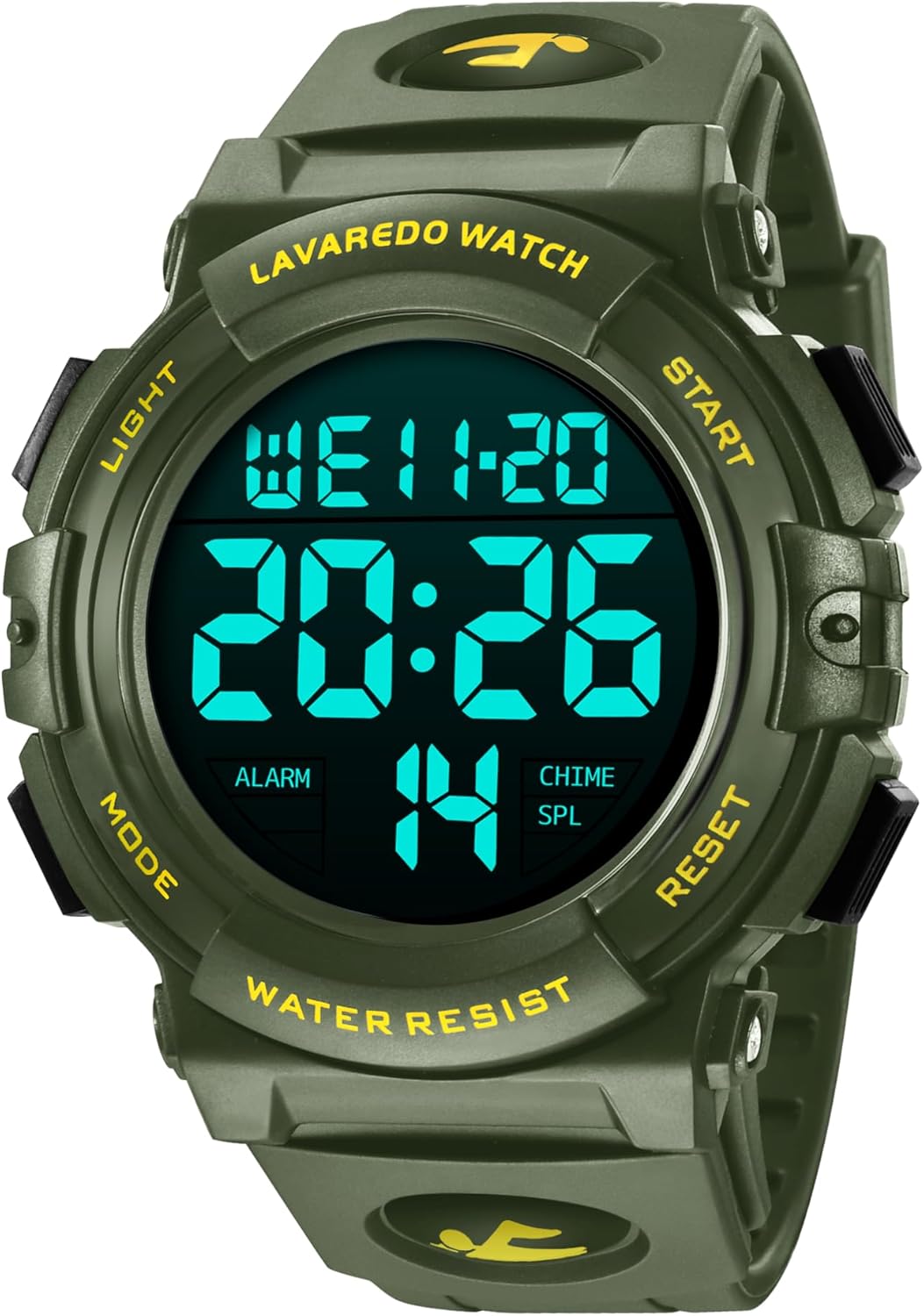 腕時計 メンズ デジタル 50メートル防水 日付 曜日 アラーム LED表示 多機能付き 防水腕時計 デジタル腕時計 スポーツウォッチ おしゃれ アウトドア 取扱説明書付き