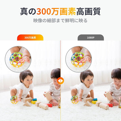 【Works with Alexa認定】 SwitchBot 防犯カメラ 300万画素 監視カメラ アプリ通知 遠隔確認 動体検知 自動追跡 ナイトビジョン 双方向音声通話 パン/チルト カラーナイトビジョン 室内 スイッチボット 見守りカメラ Plus 3MP 3年保証