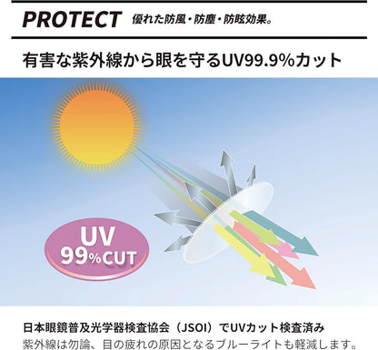 エーフィットスポーツサングラス 超軽量モデル アジアンフィット UVカット ケースセット AF-7001