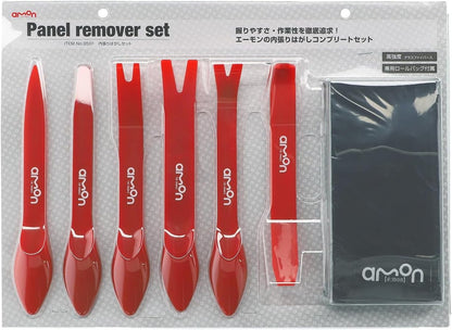 エーモン(amon) 内張はがし 2way 高強度グラスファイバー 内装はがし パネルはがし クリップクランプツール remover 車 バイク レッド 3507