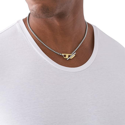 Diesel（ディーゼル）ステンレス製チェーンネックレス メンズ