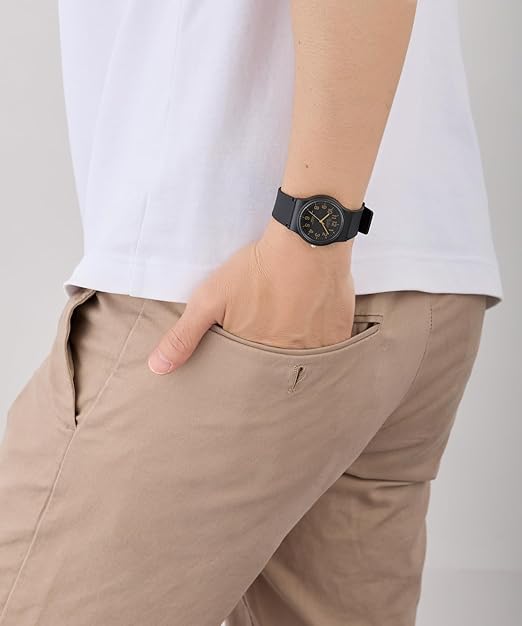 [シチズン Q&Q] 腕時計 アナログ 10気圧防水 ウレタンベルト VP46-859 メンズ ブラック ブルー