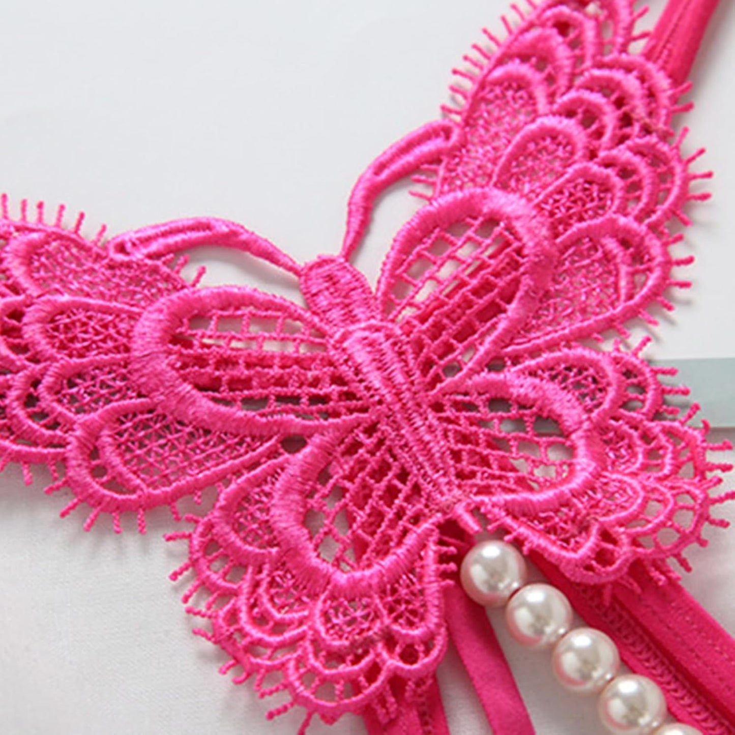 Stebcece 女性マッサージ Gストリング Tバックパンティ 真珠ビーズ Tバック