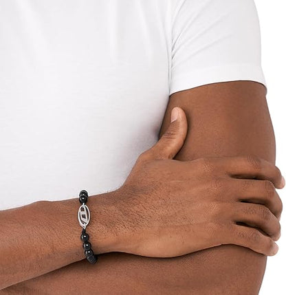 Diesel オールジェンダー ステンレススチールブレスレット, One Size, 金属, 宝石なし