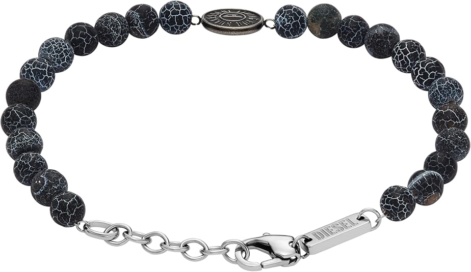 Diesel オールジェンダー ステンレススチールブレスレット, One Size, 金属, 宝石なし