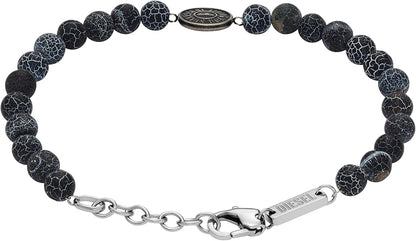 Diesel オールジェンダー ステンレススチールブレスレット, One Size, 金属, 宝石なし